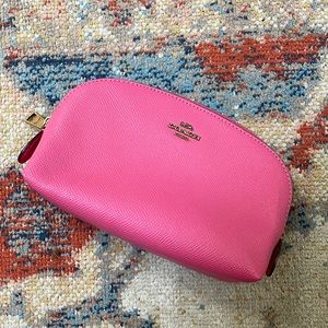 COACH Hot Pink Cosmetic Bag Never Used
